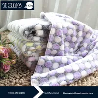 Couverture pour animaux de compagnie à faible MOQ, en polyester, douce, en flanelle, pour chien et chat, chaude pour l'hiver, épaisse, tapis de lit, produits pour animaux de compagnie, tapis de nid pour animaux de compagnie, motif imprimé