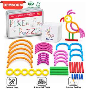 Maßgefertigtes Montessori-Formenbausteine-Set Kreatives Puzzle-Lernspiel Bildungsspielzeug Feinmotorik-Sensorik für Kinder - Product Image 1