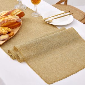 Camino <span class=keywords><strong>de</strong></span> Mesa JIAHE Ecológico 100% <span class=keywords><strong>Yute</strong></span>, Decoración <span class=keywords><strong>de</strong></span> Comedor Larga, <span class=keywords><strong>Mantel</strong></span> <span class=keywords><strong>de</strong></span> Arpillera Marrón para Niñas, Cubierta Perfecta - Product Image 3
