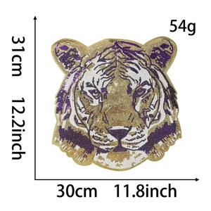 สติ๊กเกอร์ปะติดรูปสัตว์ปักลายเสือขนาดใหญ่สำหรับตกแต่งแท็บเล็ตโทรศัพท์มือถือ - Product Image 2