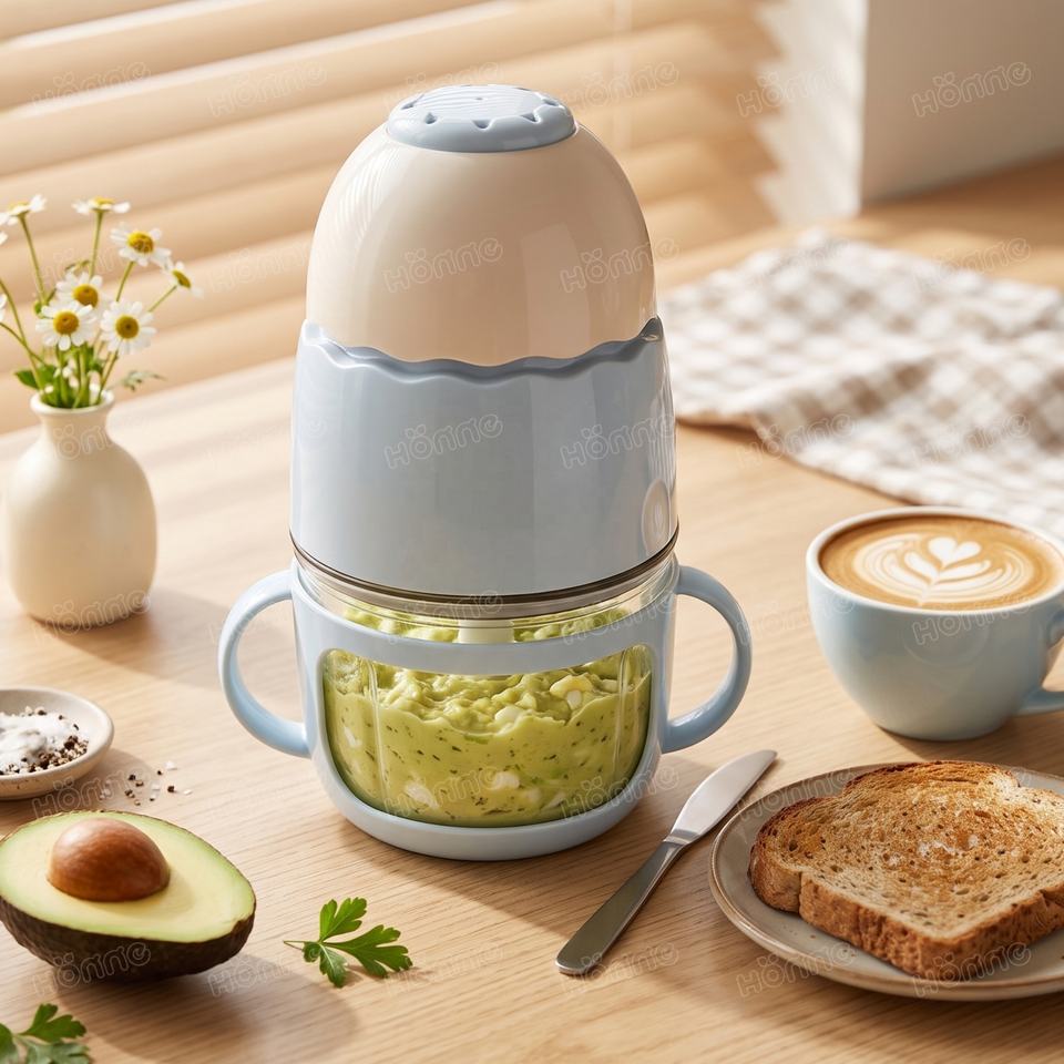 Kitchen Baby Food Mini Electric Meat Grinder Food Chopper with Double ...