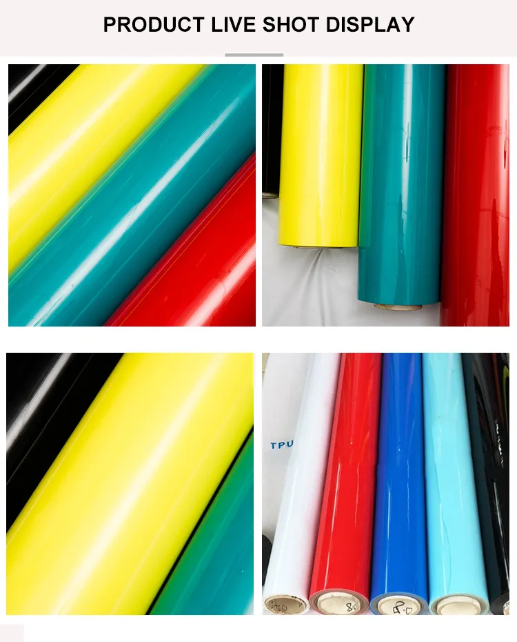 제조자 직접 판매 PVC 두 배 거울 0.8mm 색깔 광택 PVC 영화 환경 보호 색깔