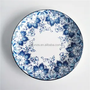 Conjunto de louça de cerâmica tulip, pratos e louças de porcelana para salada verde