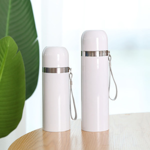 Taza termo de transferencia de calor de estilo clásico con diseño de bala Recubrimiento de sublimación de pintura blanca Botella de vacío de acero inoxidable 304 - Product Image 3