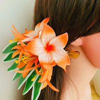 Jepit Rambut Bunga ALOHA Double Foam Spider Lily Plumeria Tropis Buatan  Aksesoris Pesta Dansa