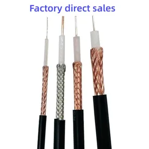 RG59 2C CABLE COAXIAL CABLE WITH POWER Monitor Communication System Rg59 Cctv Camera For Catv Siamese Coaxial Cable