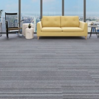 Tapis en polypropylène Bureau PP Bitume Gris Tapis Carreaux Gris Bureau Tapis de sol