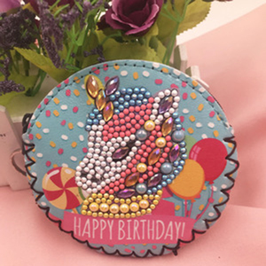 Diy diamante pintura unicornio serie diamante Cruz puntada Pack <span class=keywords><strong>de</strong></span> dos <span class=keywords><strong>dibujos</strong></span> animados <span class=keywords><strong>de</strong></span> cartera - Product Image 4