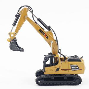 รถบรรทุกของเล่นจำลองงานก่อสร้าง รุ่น SJY-1810 ขนาด 1:60 ผลิตจากโลหะผสม ดีไซน์รถขุด - Product Image 1