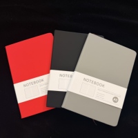 Carnet A5 en cuir à couverture rigide avec feuilles mobiles, personnalisable avec logo, reliure cousue pour entreprises
