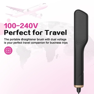 แปรงยืดผมไฟฟ้า เซรามิค ปรับอุณหภูมิได้ 30W KD-389 ดูแลเส้นผมด้วยประจุลบ - Product Image 2