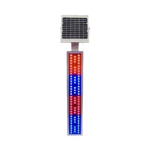 Luz Estroboscópica Vertical Solar Chuang An Yue DZ-010 Roja y Azul 12V 4W para Señalización de Tráfico y Construcción - Product Image 2