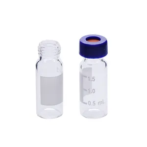2ml clear screw vial with write-on spot and scale 8mm/Boro 7.0