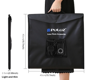 Caja de Luz LED PULUZ PU5041b para Estudio Fotográfico, 40cm, Kit de Caja de Luz para Fotografía de Escritorio, con 6/12 Fondos de Colores - Product Image 6