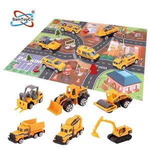 Samtoy-Vehículos <span class=keywords><strong>de</strong></span> construcción <span class=keywords><strong>de</strong></span> aleación 1:64 para niños, <span class=keywords><strong>de</strong></span> la policía juguete <span class=keywords><strong>de</strong></span> camión <span class=keywords><strong>de</strong></span> <span class=keywords><strong>bomberos</strong></span>, coche <span class=keywords><strong>de</strong></span> modelo fundido a presión con alfombra <span class=keywords><strong>de</strong></span> juego - Product Image 3