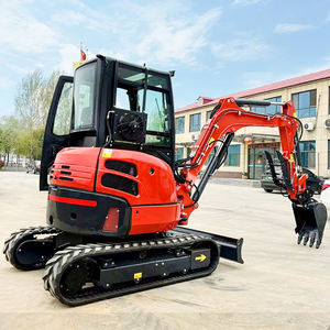 Spedizione gratuita 3.5 Ton Mini escavatore escavatore fattoria Mini cingolo scavatore Kubota motore Mini trattore escavatore macchina - Product Image 4