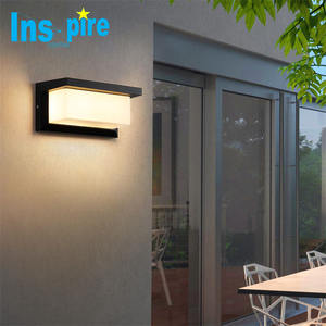 Luces de pared <span class=keywords><strong>exterior</strong></span> modernas, linterna montada en jardín de aluminio, iluminación de pared Led impermeable para exteriores - Product Image 2