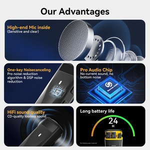 M6PRO không dây cho Bluetooth Lavalier Microphone loại C kết nối omni-directional tiếng ồn hủy bỏ chức năng - Product Image 6