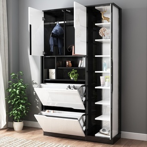 Meubles D'intérieur <span class=keywords><strong>de</strong></span> Grande Taille Meuble D'entrée Moderne Miroir <span class=keywords><strong>De</strong></span> Rangement Armoire à <span class=keywords><strong>Chaussures</strong></span> - Product Image 1