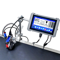Machine de codage à jet d'encre automatique durable TIJ 25,4 mm de qualité industrielle pour code QR, code-barres, logo sur bouteille en verre, canette