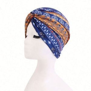 New Fashion Boho Flower Pattern Bohemian Print Twist Turban <b>Head</b> Band for Women Cycling Party Beach Accessories Comfortable - Product Image 2
