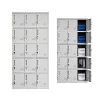 Armoire Métallique Grise Claire pour Vestiaire de Gym, École, Appartement, Étudiants et Personnel - Vente en Gros