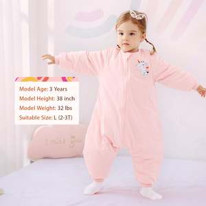 Saco de Dormir para Bebé con Piernas, Mameluco de Invierno para Bebé, Saco para Niños Pequeños - Product Image 2