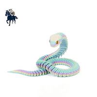 Entrega Directa de Fábrica, Modelo 3D de Serpiente Articulada de 30-60 cm, Figura Decorativa, Juguete de Animal, Material PLA