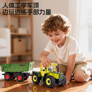 Voiture agricole électrique Mercedes MB-trac1000 sous licence, échelle 1/24, 2,4 GHz, 10 canaux, avec lumières et sons, modèle le plus récent, variante mixte - Product Image 6