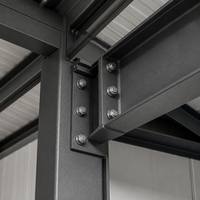 Garage en acier sur mesure pour voiture extérieure, abri préfabriqué en métal, bâtiment métallique haute résistance, abri de rangement durable