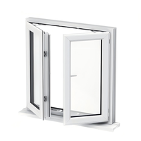 Ventana Horizontal Fija Moderna Antirrobo de PVC con Vidrio Templado, Acero Inoxidable, Plegable, con Certificación Energy Star y Garantía de 3 Años