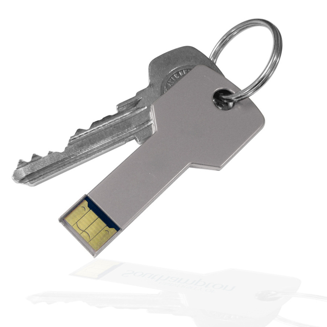 Hot Selling Portable Metal Key USB Flash Drive 64MB 128MB 256MB 512MB USB 2.0 Promotional Stick