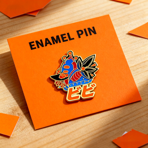 Épinglette en émail métallique personnalisée sans minimum de commande, conception personnalisée, logo personnalisé, épinglette en émail dur de style japonais, souvenir, épinglette de revers - Product Image 1