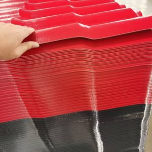 Tuiles de toiture en <span class=keywords><strong>PVC</strong></span> ASA durables, anti-corrosion, légères, matériaux de toiture, tuiles de toiture pour villa, entrepôt - Product Image 4