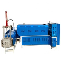 Machine de granulation de double-unité de vis simple de recyclage des déchets en plastique avec le système de compactage et de pelletisation