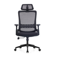 Chaise de bureau ergonomique en maille, style minimaliste moderne, avec grand accoudoir, protection lombaire, pour personnel assidu, anti-fatigue, réglable en hauteur, pour ordinateur