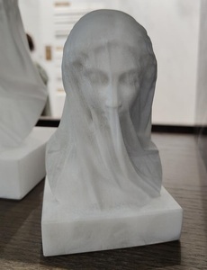 <span class=keywords><strong>Statue</strong></span> de buste de femme voilée en <span class=keywords><strong>marbre</strong></span> sculpté à la main, élégante et blanche, en pierre naturelle - Product Image 5