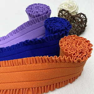 Xinran Custom 3D Jacquard Logo Cintura elástica de encaje 50mm de ancho Banda impresa con opciones de color personalizadas para mujeres - Product Image 3