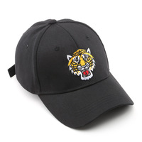 Casquettes de sport brodées en polyester noir OEM, casquette de baseball personnalisée et chapeau à visière incurvée, casquettes snapback avec logo personnalisé pour hommes