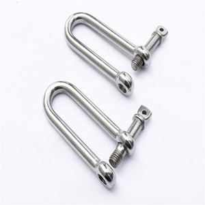 Dシャックルステンレス鋼31612mmカスタマイズされた研磨鋳造および鍛造グレード6ストレートシャックル、スクリューカラーピンメトリック - Product Image 1