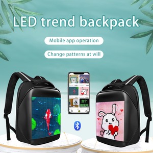 <strong>Pix</strong> 64*64 Dots Waterproof RGB Full Color LED Display on School Backpack App Controlled LED <strong>Bag</strong> Billboard - Product Image 6