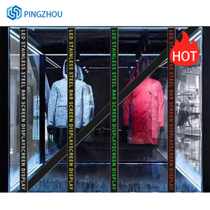 Trung tâm trang trí đầy đủ màu sắc cuộn màn hình hiển thị Dải <span class=keywords><strong>LED</strong></span> làm bằng thép không gỉ với thiết kế sáng tạo - Product Image 3