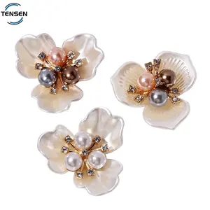 Moda flor en forma de zapatos accesorio decorativo mujeres hebilla correas ornamento hebilla para damas sandalias