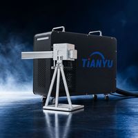 Machine de nettoyage au laser pulsé portable 3 en 1 de 200 W pour l'élimination de la rouille, de la peinture et de l'oxyde sur les moules métalliques