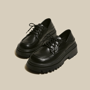 Women Casual Round Toe Walking Platform Shoes Thick Soled Low Top Dress <b>Lace</b> up Shoes for Women - Product Image 4