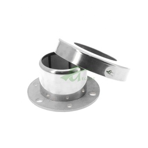 Accessoires de main courante en acier inoxydable de conception moderne, <span class=keywords><strong>tube</strong></span> rond, plaque de base oblongue, bride murale et de sol, couvre-balustrades - Product Image 3