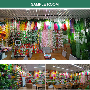 Guirnalda de Navidad para escaparates, decoración de ventanas de tiendas, colgante para puertas, plantas verdes artificiales estilo bosque - Product Image 6