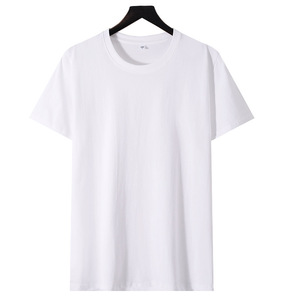 Verano 180g algodón manga corta hombres Top con cuello delgado media manga publicidad camisa 100% algodón Mujer versión disponible - Product Image 6