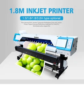 1.6M 1.8M 3.2M Dx5 Xp600 Printhead प्लॉटर Vinyl लपेटें फ्लेक्स बैनर पोस्टर वॉलपेपर मुद्रण मशीन पर्यावरण विलायक प्रिंटर