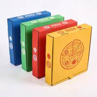 Boîte à pizza en papier kraft avec logo personnalisé, 8, 9, 10, 11, 12 pouces, boîte à pizza biodégradable en carton ondulé, vente en gros, OEM, qualité alimentaire